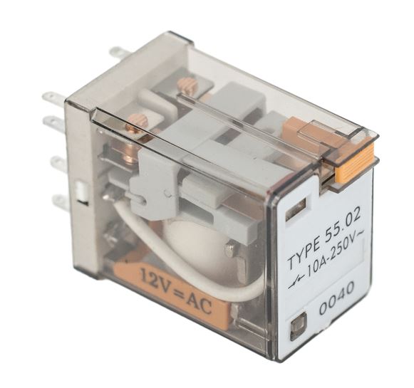 K�t-morz�s 12V ACrel�, DIN foglalatba �ltethet�, LA-R-2-AC